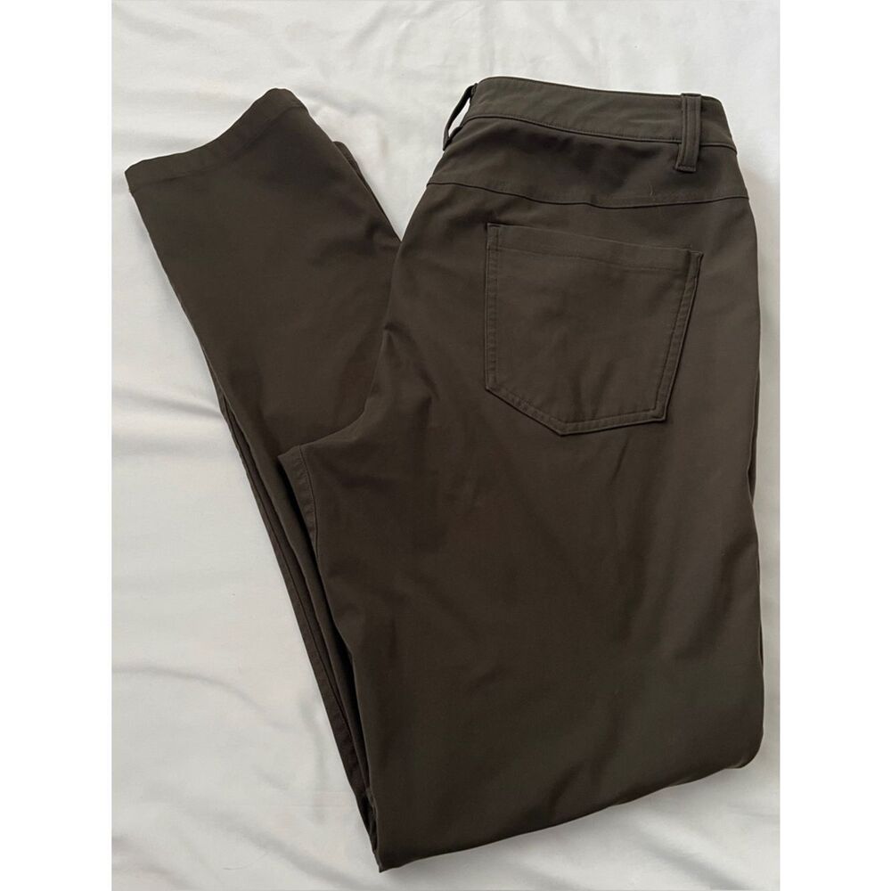 LULULEMON  ABC Slim Warpstreme 5 Pocket Casual Pants Sz 31 Green
29” inseam